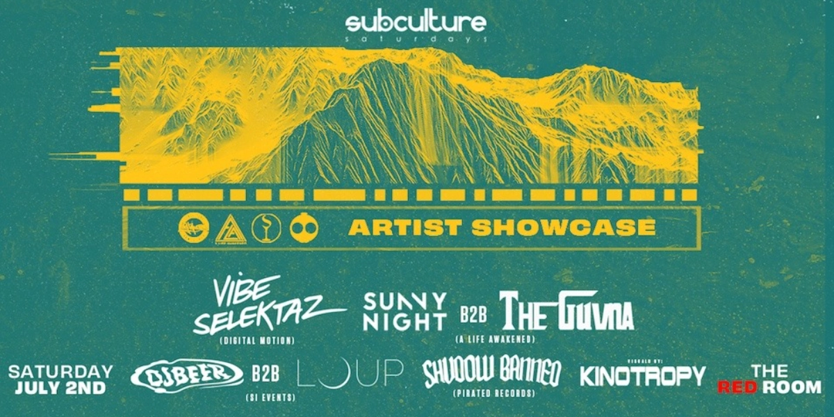 Event image for Summer artist showcase at SUBculture Saturdays