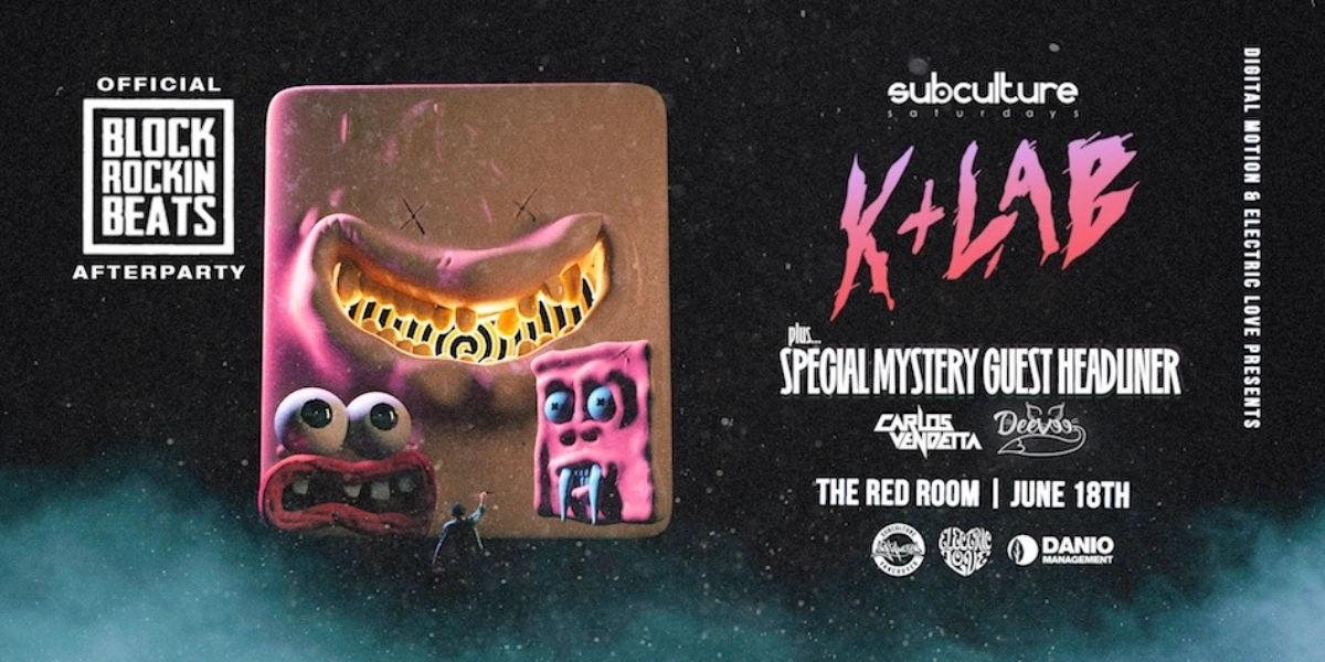 Event image for K+lab & Surprise Mystery Guest DJ @ SUBculture Saturdays