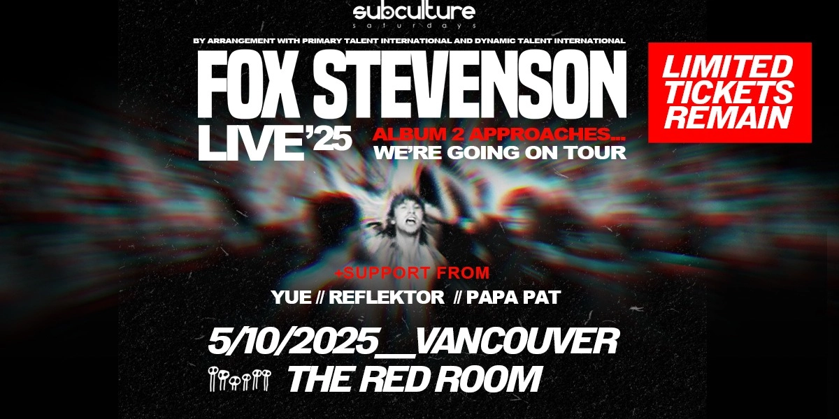 Event image for Fox Stevenson LIVE at SUBculture Saturdays