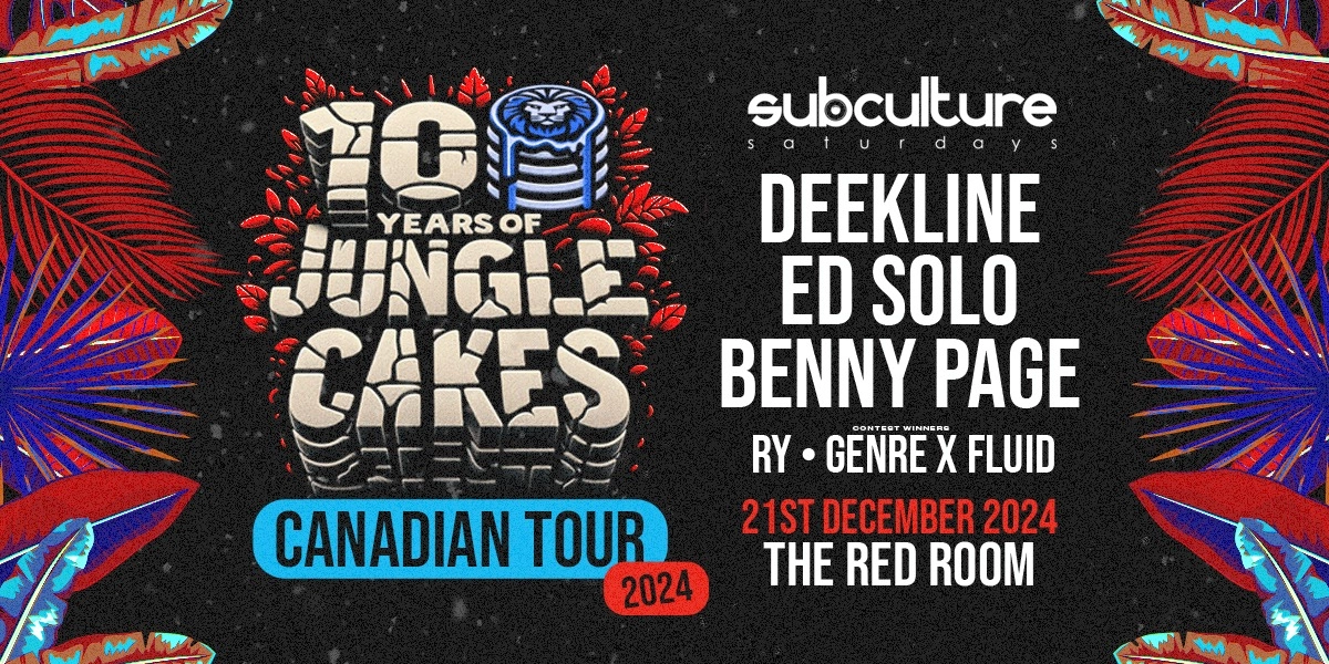 Event image for Jungle Cakes 10YR takeover feat Deekline x Ed Solo x Benny Page