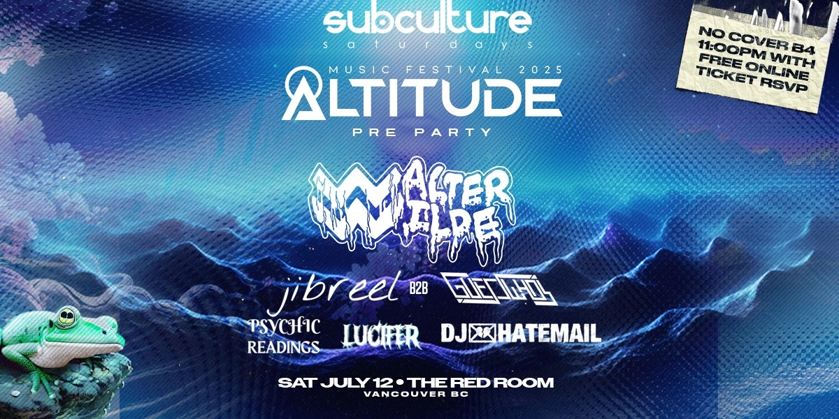 Event image for Altitude Festival Pre Party at SUBculture Saturdays