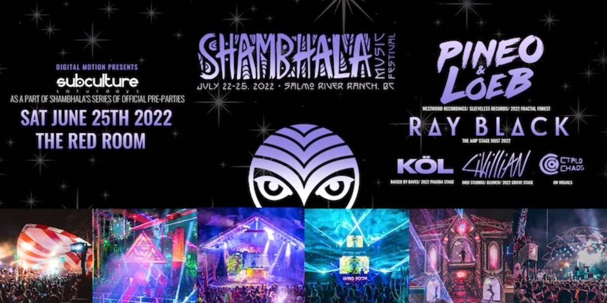 Event image for Shambhala 2022 Official Pre-Party in Vancouver