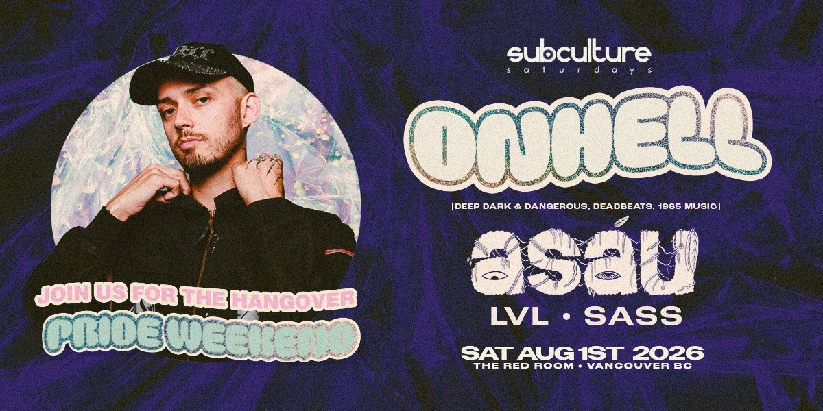 Event image for Onhell & asáu at SUBculture Saturdays [Pride Weekend]