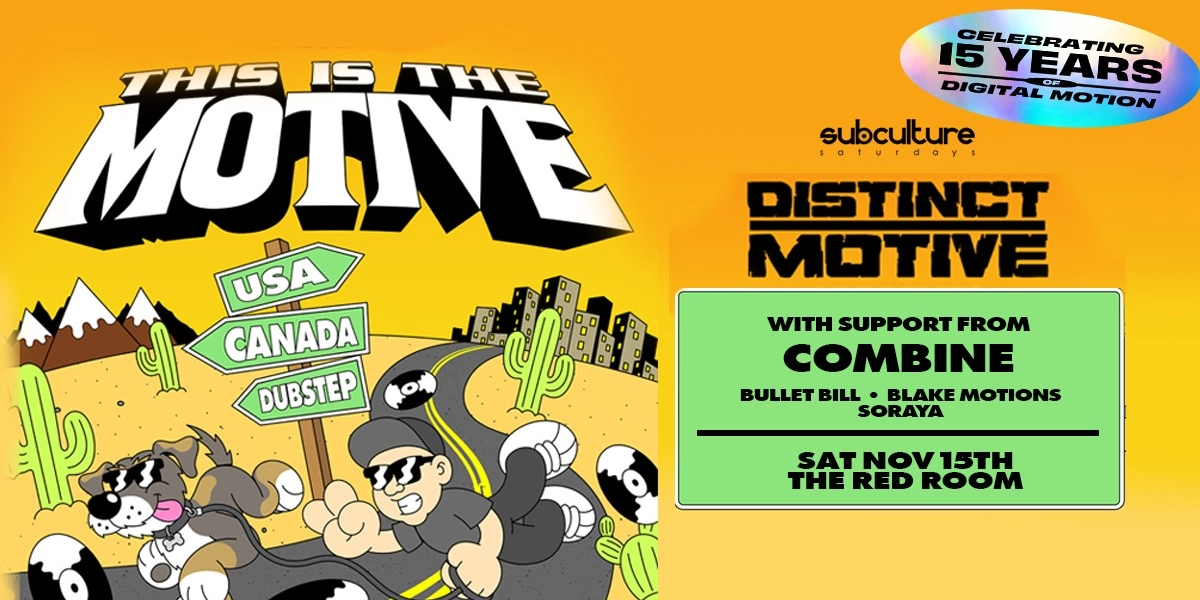 Event image for Digital Motion 15YR - Distinct Motive - This is the motive tour