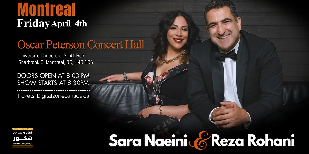 Event image for Sara Naeini & Reza Rohani Live in Montreal