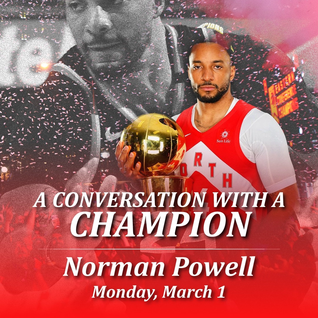 Event image for Conversation with a Champion - Norman Powell -  Virtual Event