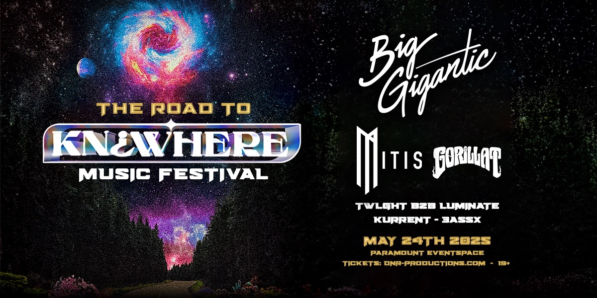 Event image for Road to KN¿WHERE: Big Gigantic, MitiS, GorillaT