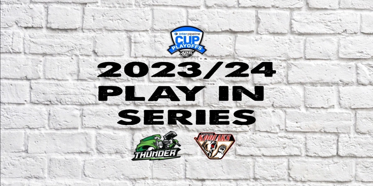 Event image for 2024 Play in series- Drayton Valley Thunder  vs Camrose Kodiaks