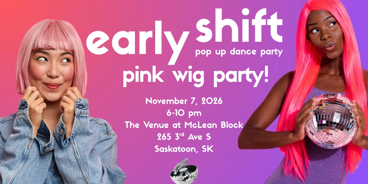 Event image for Early Shift Pink Wig Dance Party