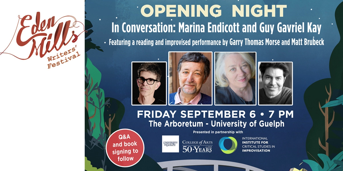 Event image for In Conversation: Marina Endicott and Guy Gavriel Kay