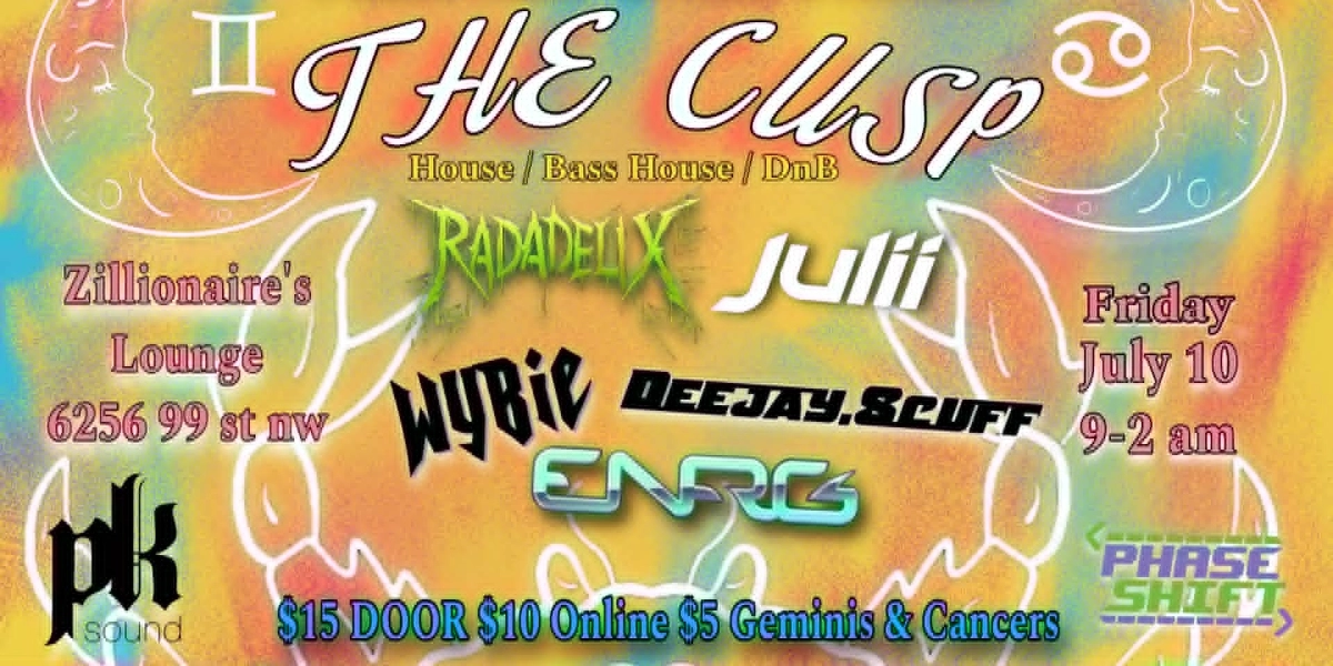 Event image for Phase Shift Events Presents  ♊️✨The Cusp✨♋️