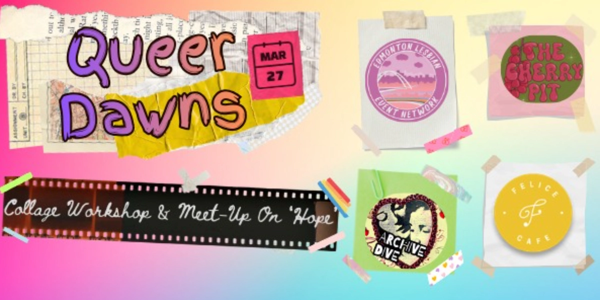 Event image for QUEER DAWNS: Collage Making & Meet-Up