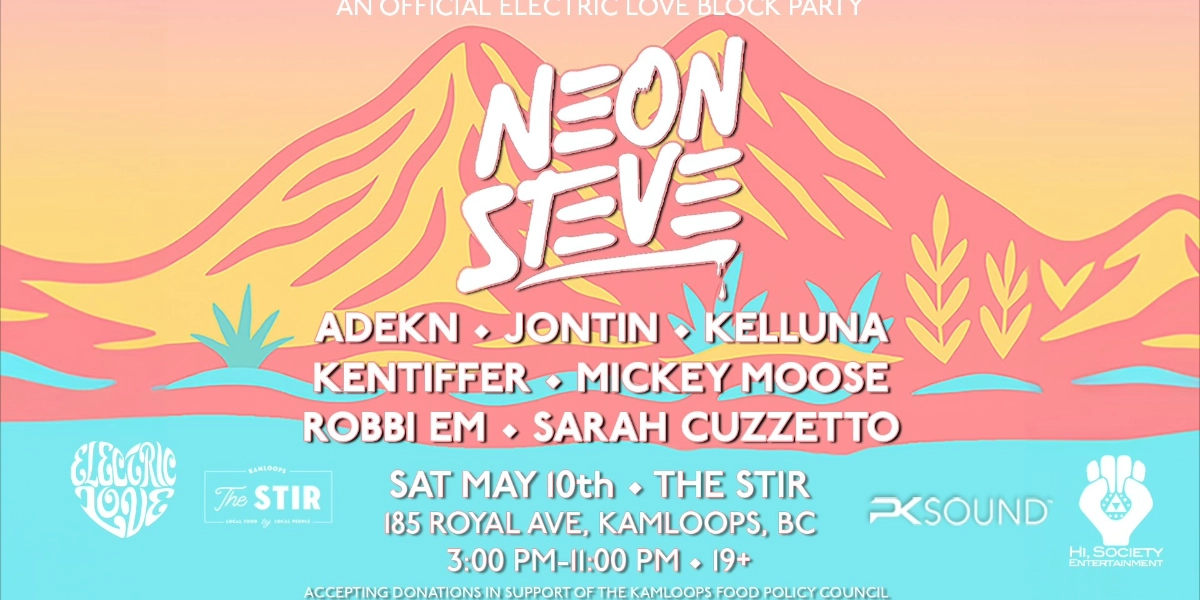 Event image for Electric Love Block Party with Neon Steve