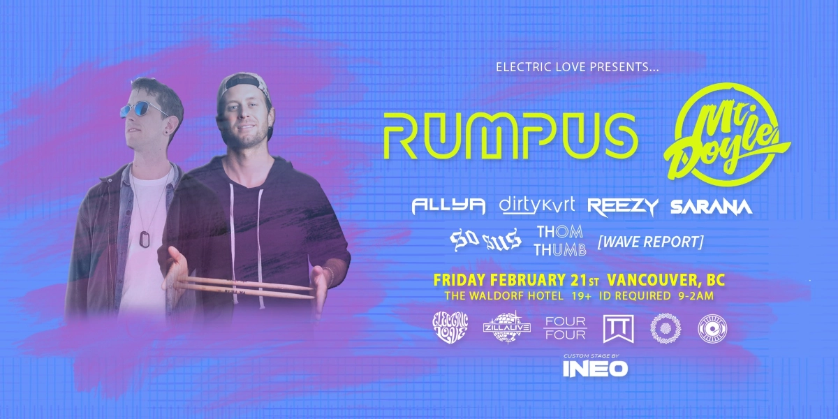 Event image for RUMPUS + MT DOYLE - The Waldorf Hotel