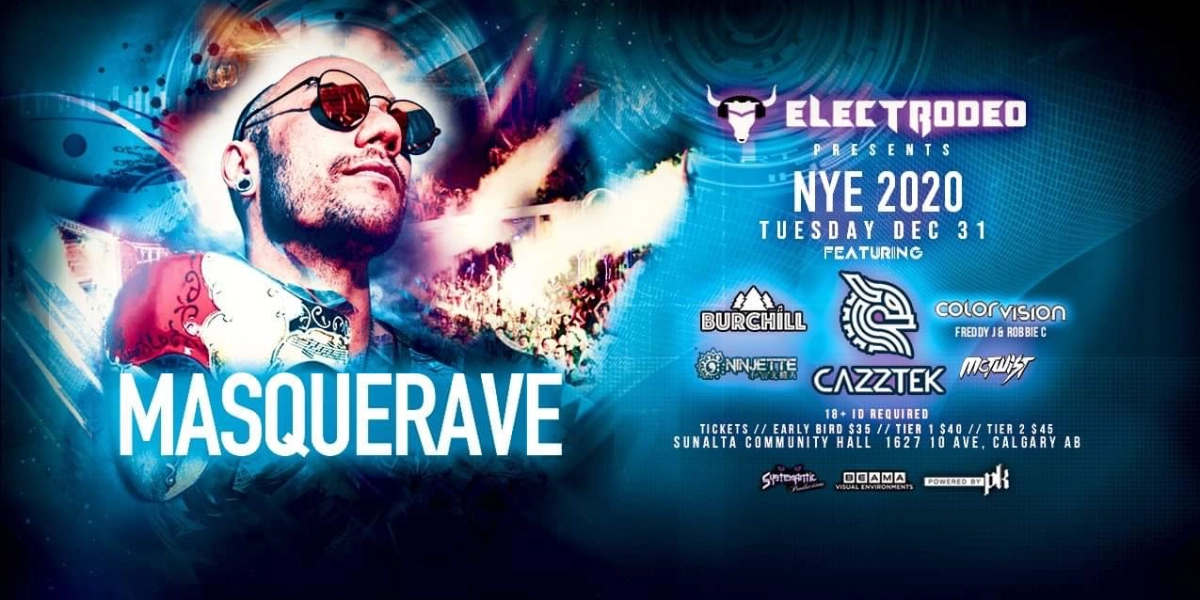 Event image for Electrodeo Masquerave NYE 2020 feat. Cazztek