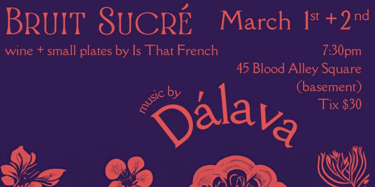 Event image for Bruit Sucré: Dálava