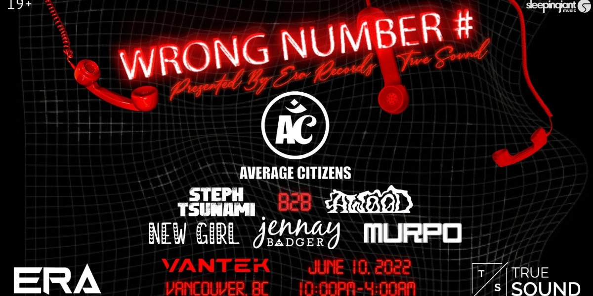 Event image for Wrong Number Featuring Average Citizens