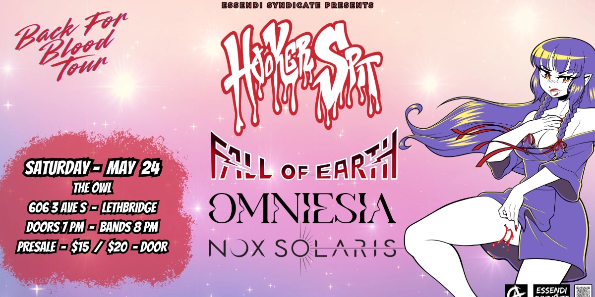 Event image for Hooker Spit 'Back For Blood Tour' with Guests