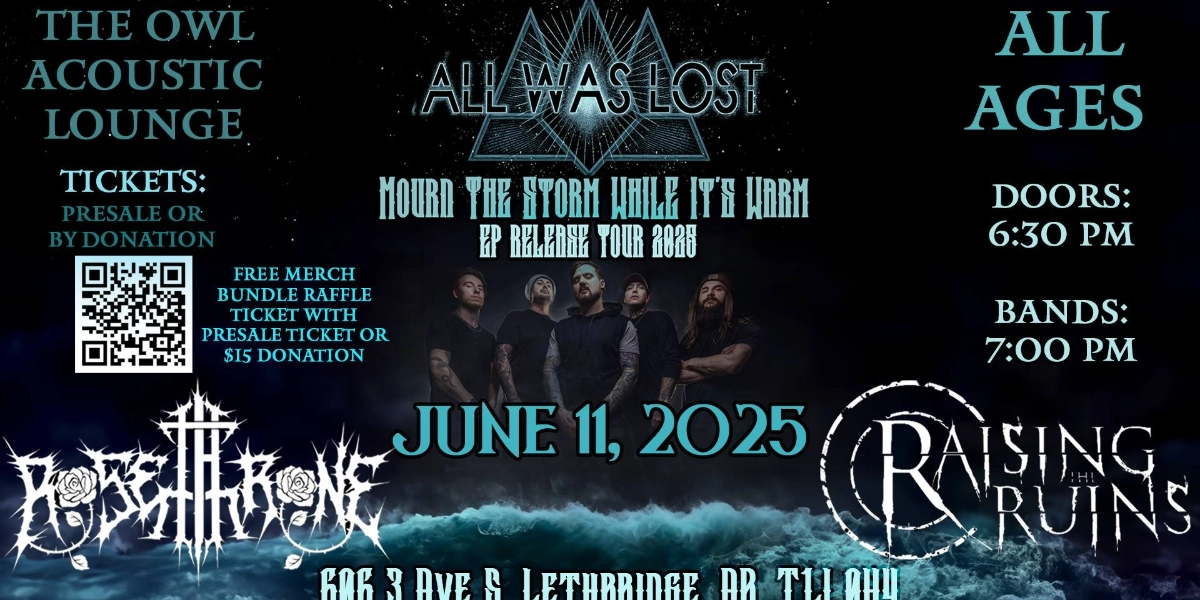 Event image for All Was Lost 'Mourn the Storm While it's Warm Tour' with Guests