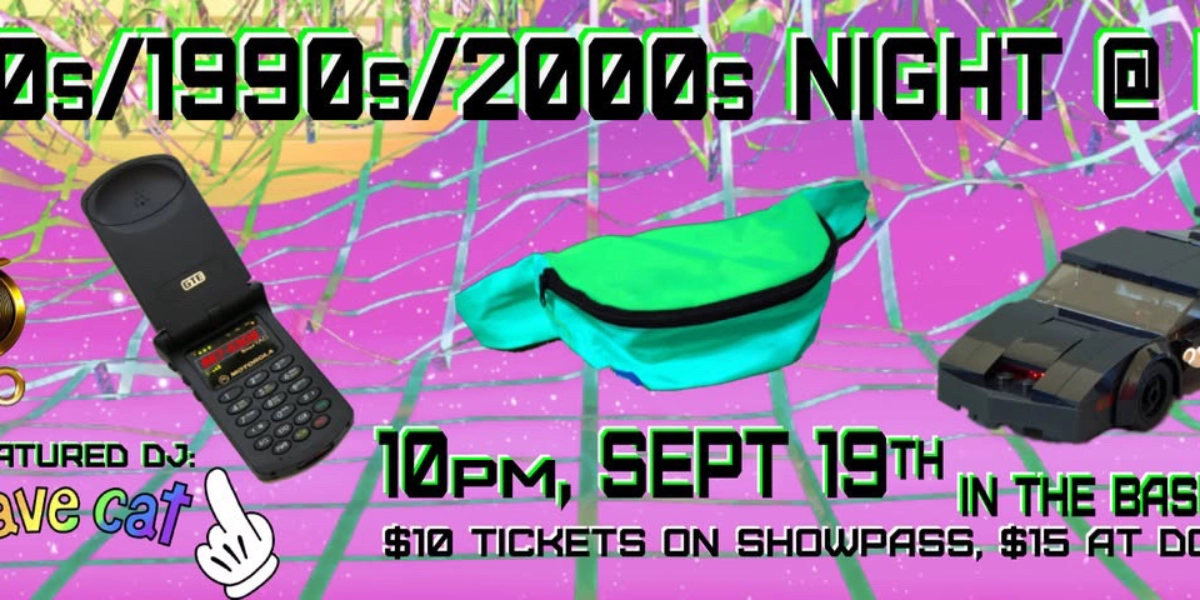 Event image for 80s/90s/00s Night in the EVO Underground