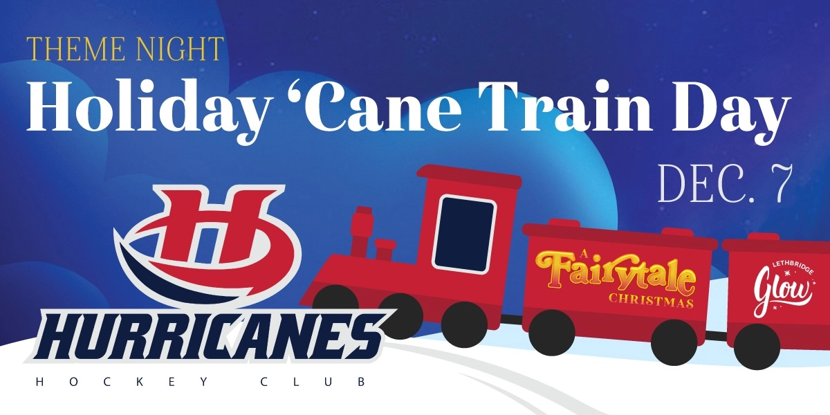 Event image for Glow Lethbridge - Dec. 7 (Holiday ‘Cane Train Day)