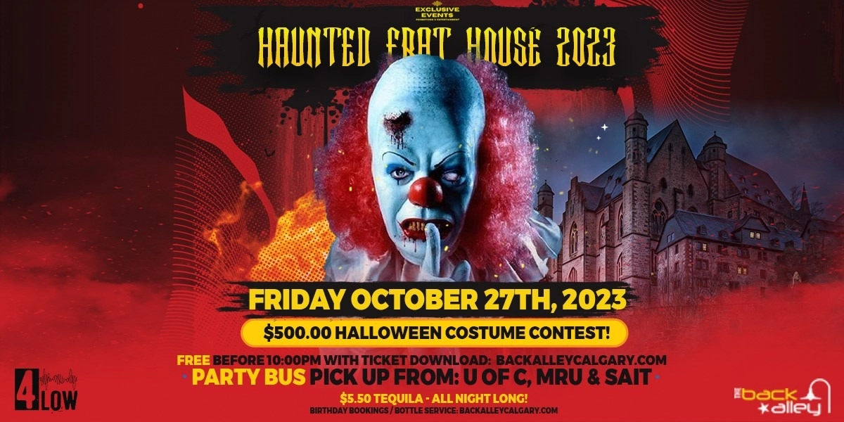 Event image for HALLOWEEN HAUNTED FRAT HOUSE