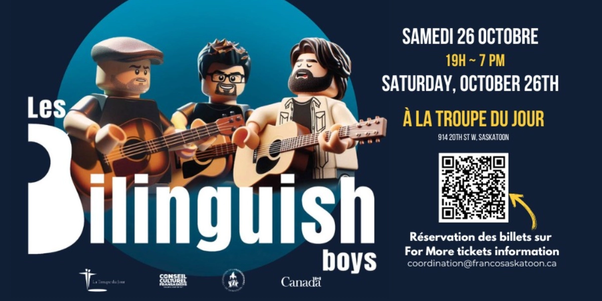Event image for Les Bilinguish boys en concert à Saskatoon!