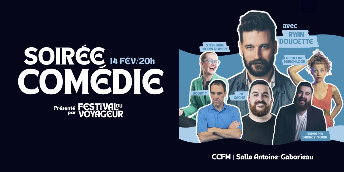 Event image for Soirée comédie avec Ryan Doucette | CCFM