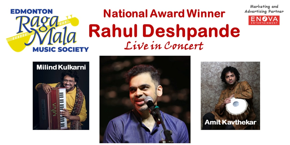 Event image for Edmonton Raga-Mala Music Society Presents; Rahul Deshpande Live
