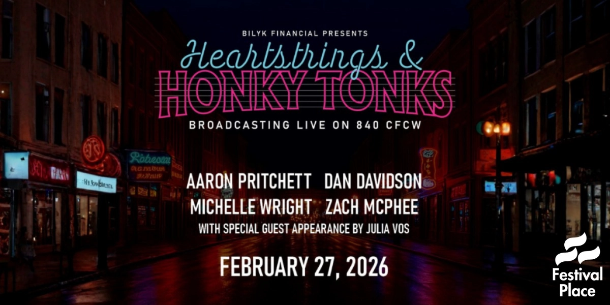 Event image for BILYK FINANCIAL PRESENTS CFCW’S HEARTSTRINGS & HONKY TONKS