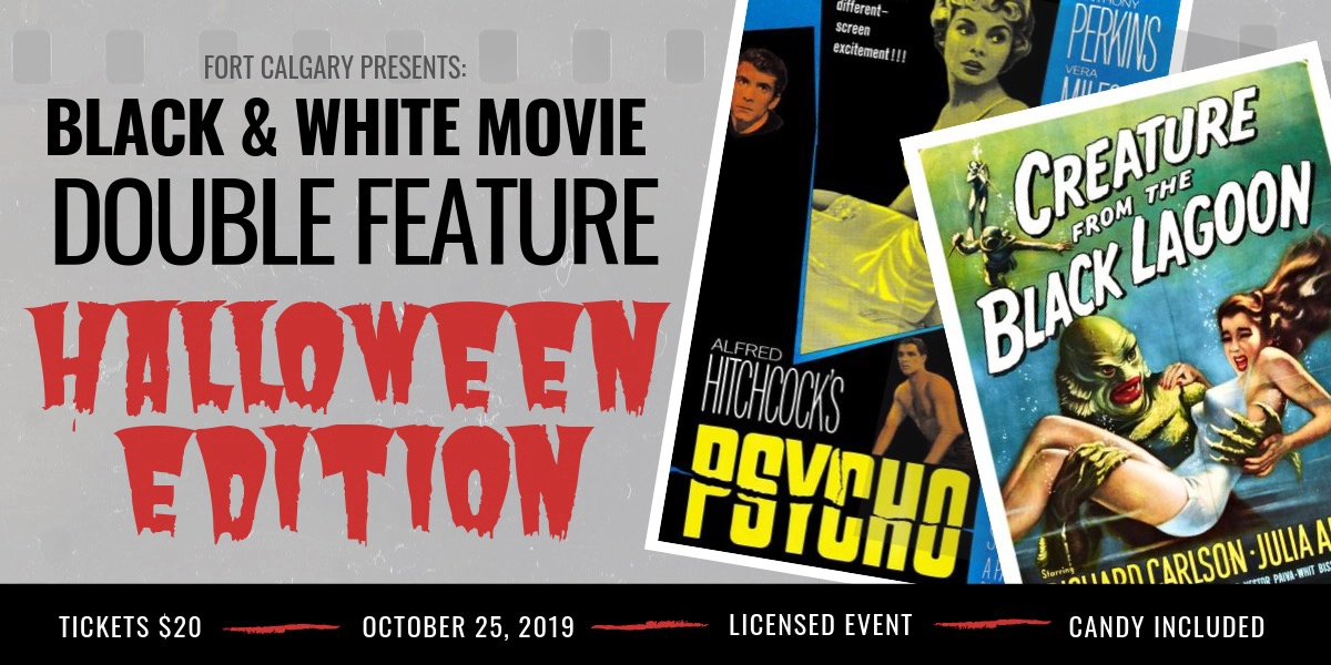 Event image for Fort Calgary Presents: Black & White Movie DOUBLE FEATURE