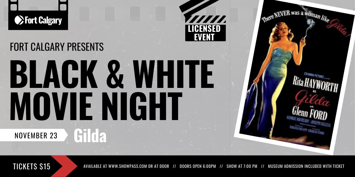 Event image for Fort Calgary Presents: Black and White Movie