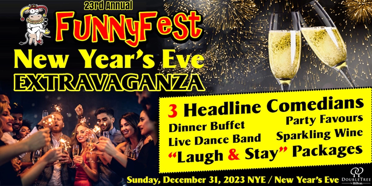 Event image for New Year's Eve Comedy, Dinner and Dance - Sunday, December 31, 2023 - YYC