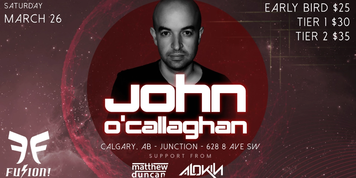 Event image for John O'Callaghan / Fuzion! / Junction