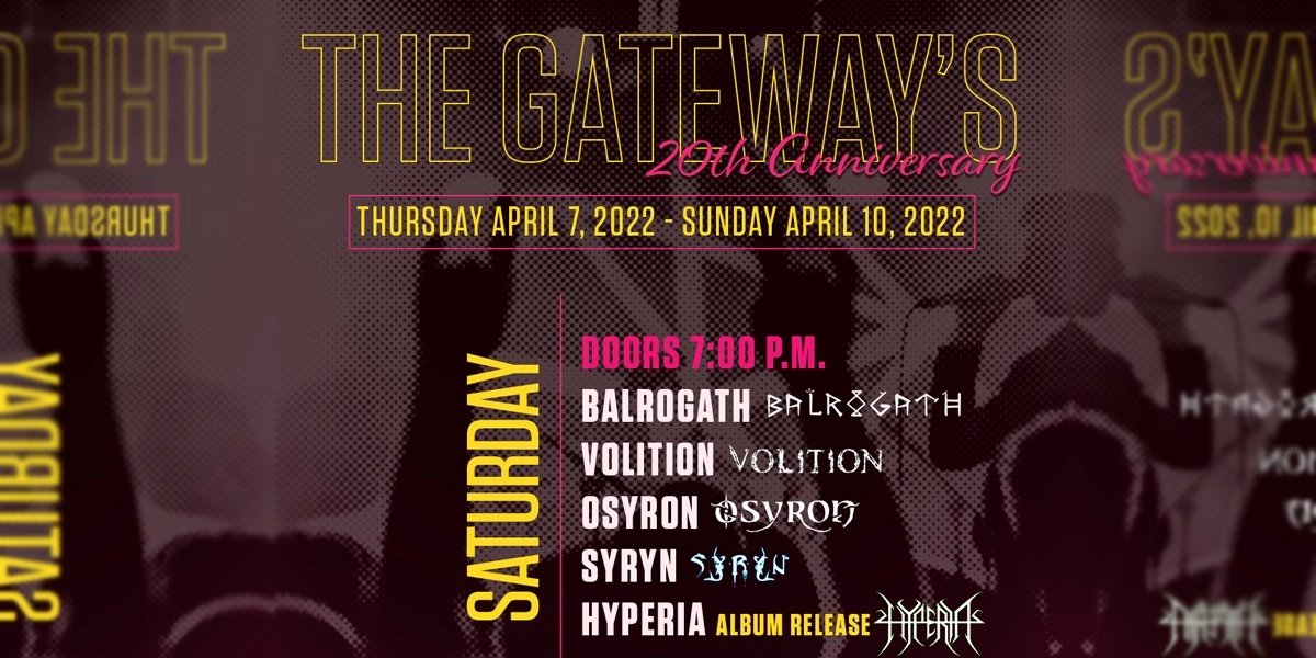 Event image for The Gateway's 20th April 9th: Night #3