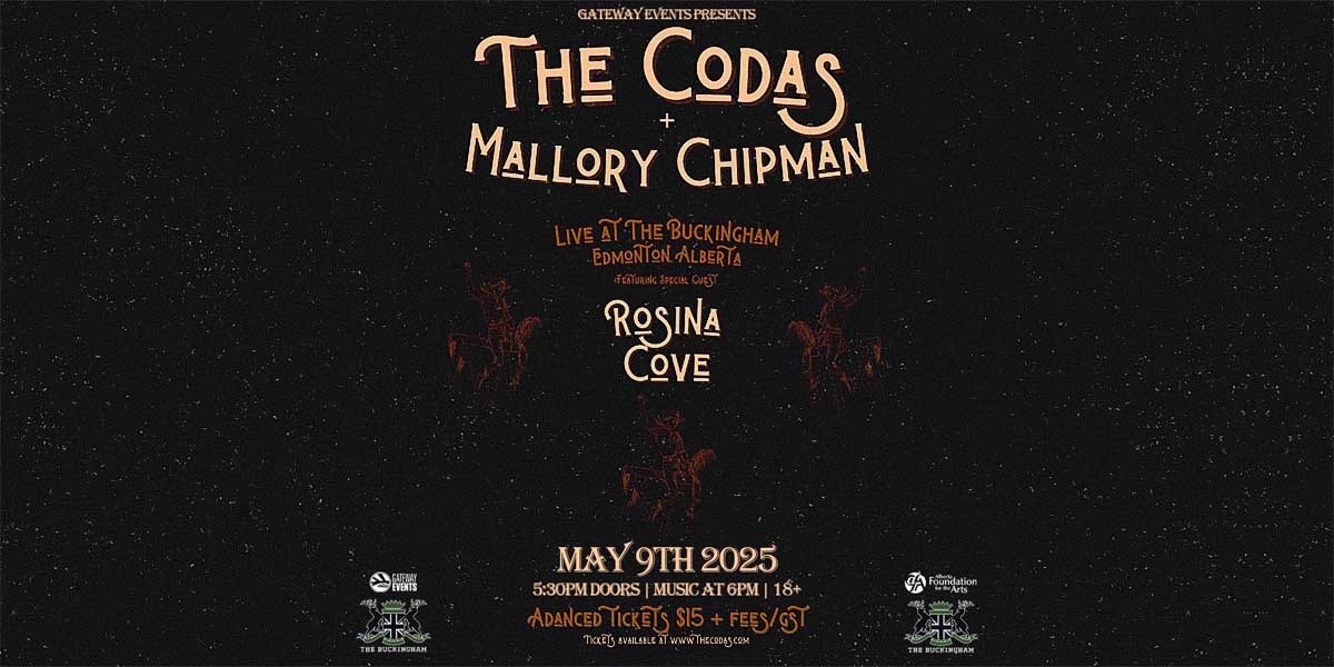 Event image for The Codas / Mallory Chipman / Rosina Cove