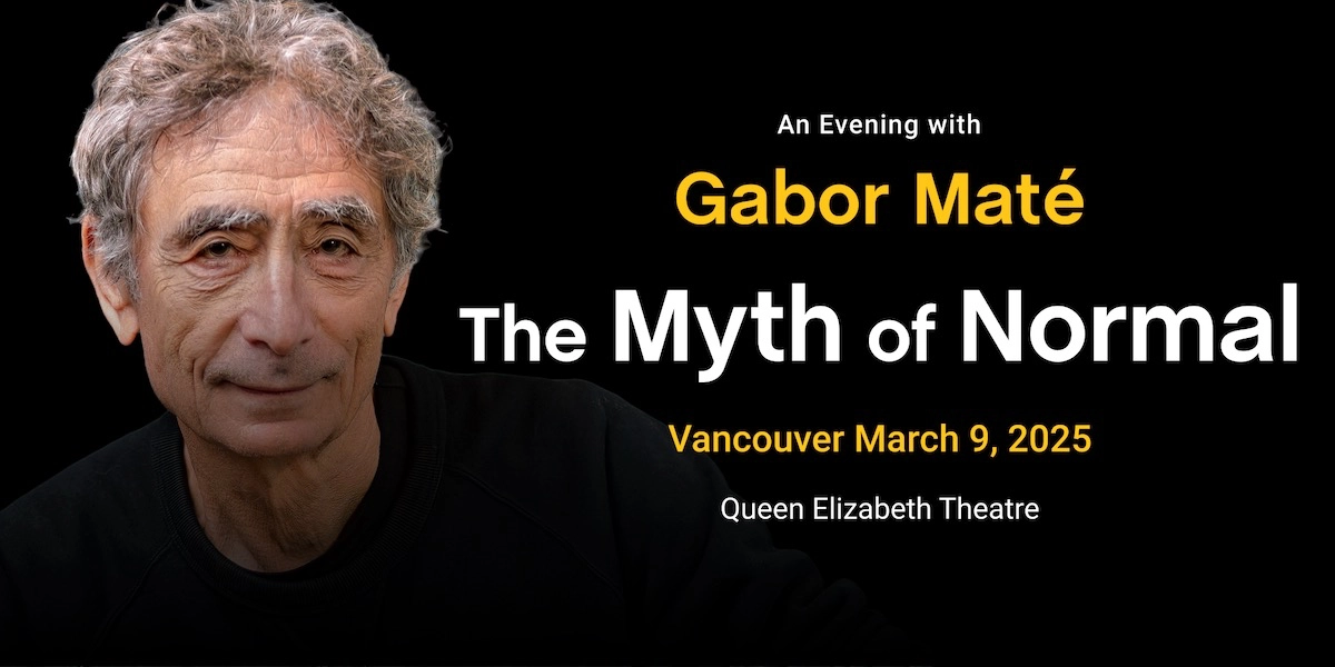 Event image for An Evening with Gabor Mate Live in Vancouver
