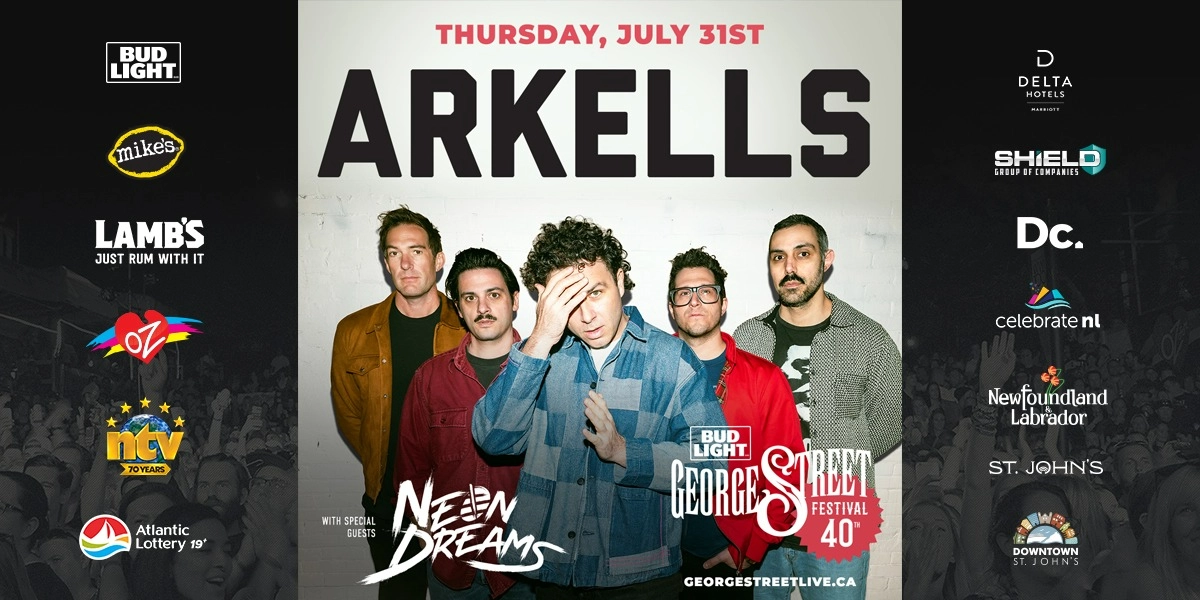Event image for George Street Festival: Thursday, July 31 featuring Arkells