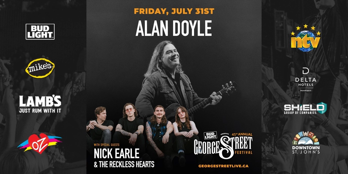Event image for 2026 George Street Festival: Friday, July 31 featuring Alan Doyle