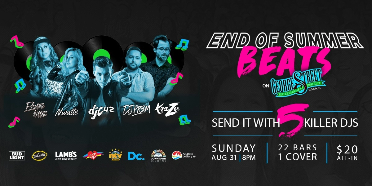 Event image for George Street Association Presents: End of Summer Beats on George Street