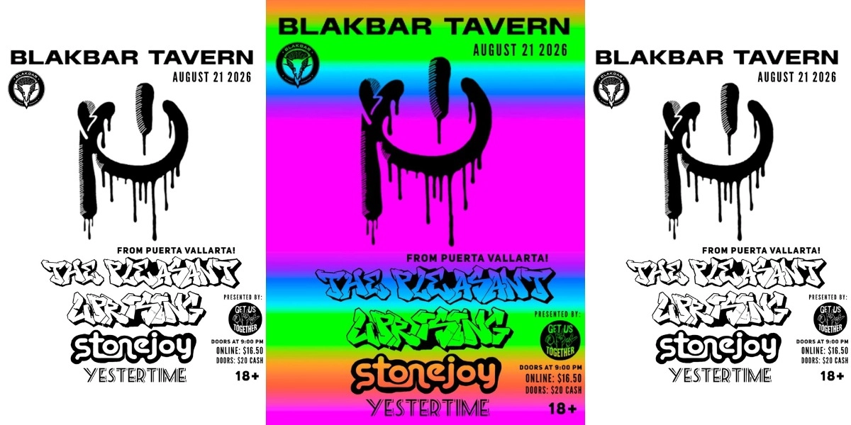 Event image for The Pleasant Uprising, Stonejoy, Yestertime