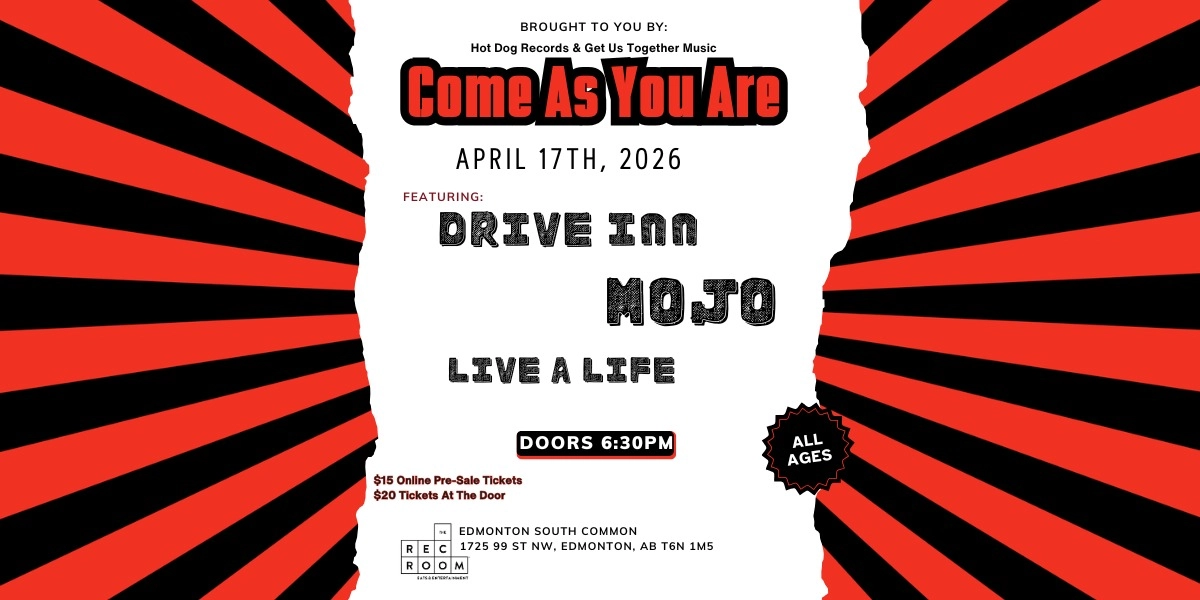 Event image for Drive Inn, Mojo, Live A Life