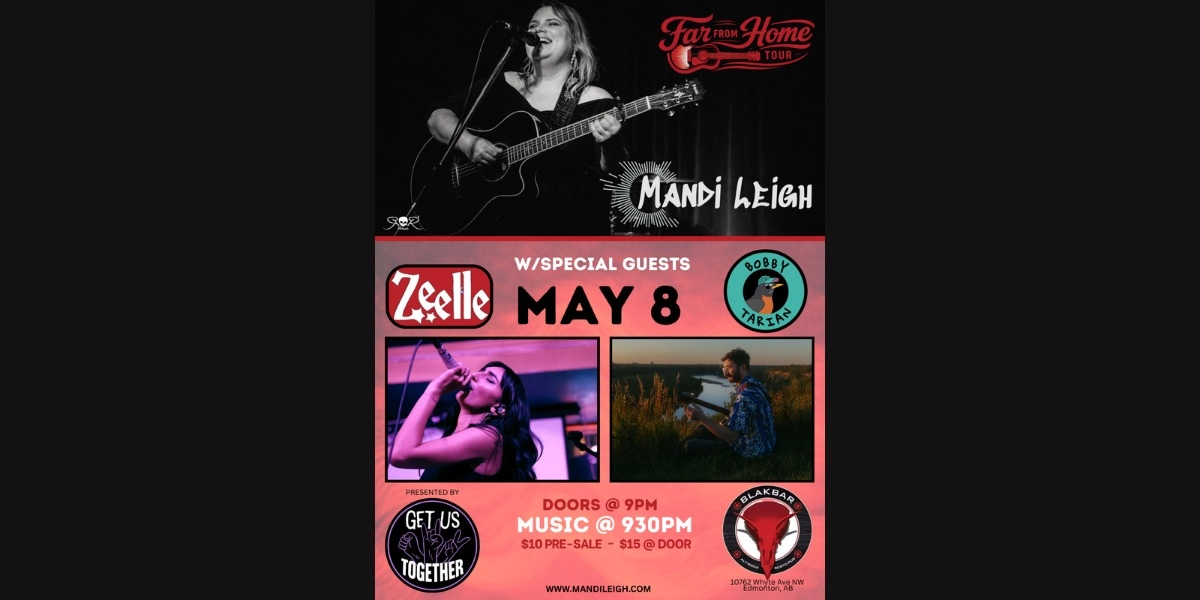 Event image for Mandi Leigh "Far From Home" Tour w/Zeelle & Bobby Tarian