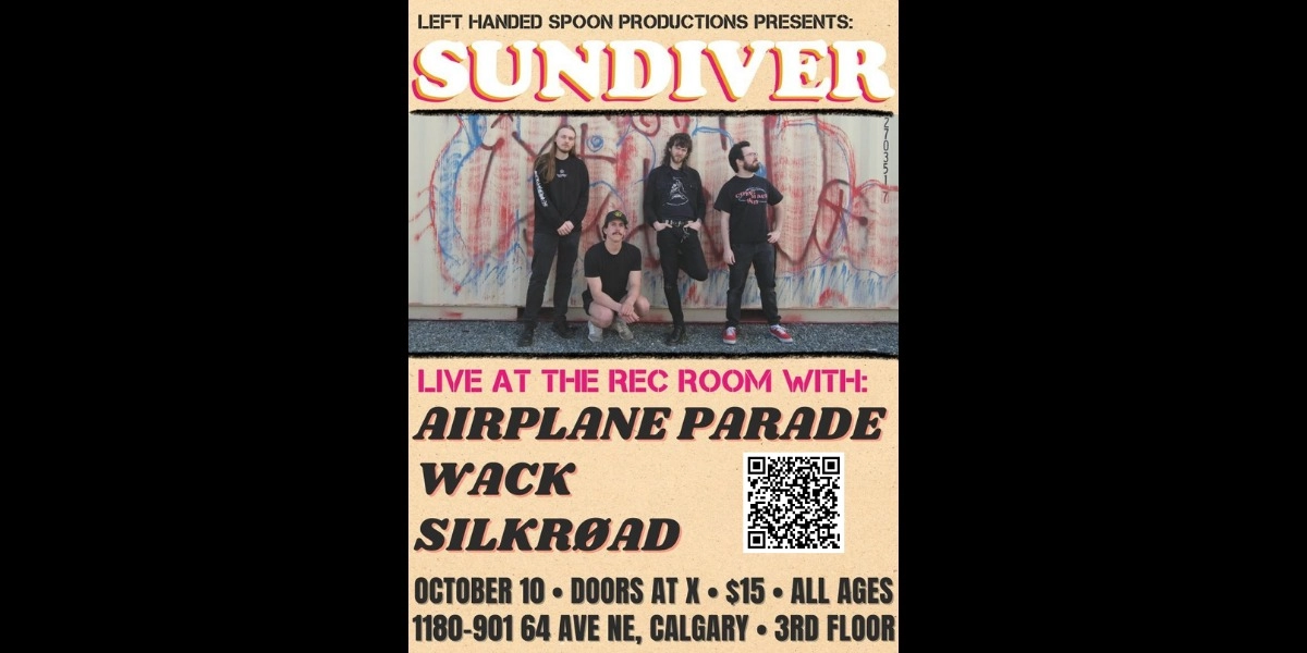 Event image for Sundiver with Wack, Airplane Parade, and SILKRØAD