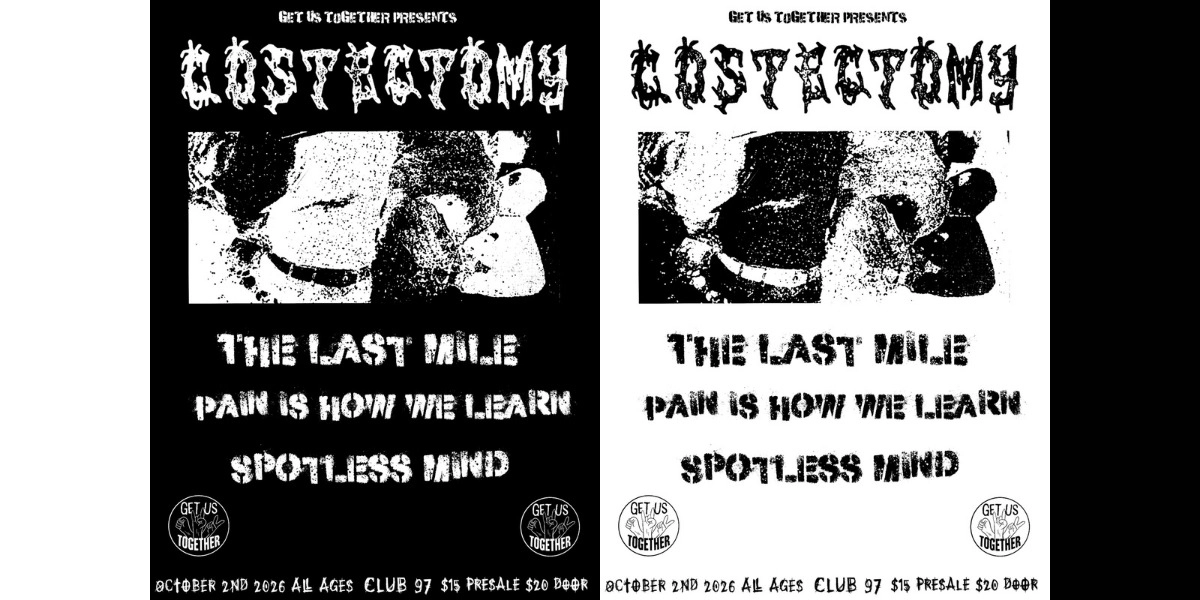 Event image for Costectomy, The Last Mile, Pain Is How We Learn, Spotless Mind