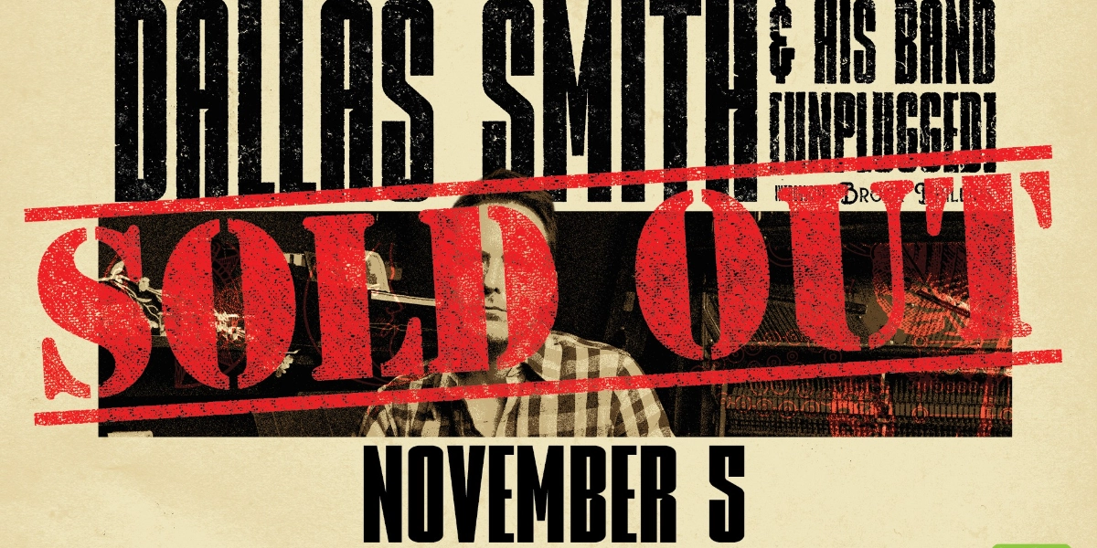 Event image for Dallas Smith + His Band: One Night Only (Unplugged)