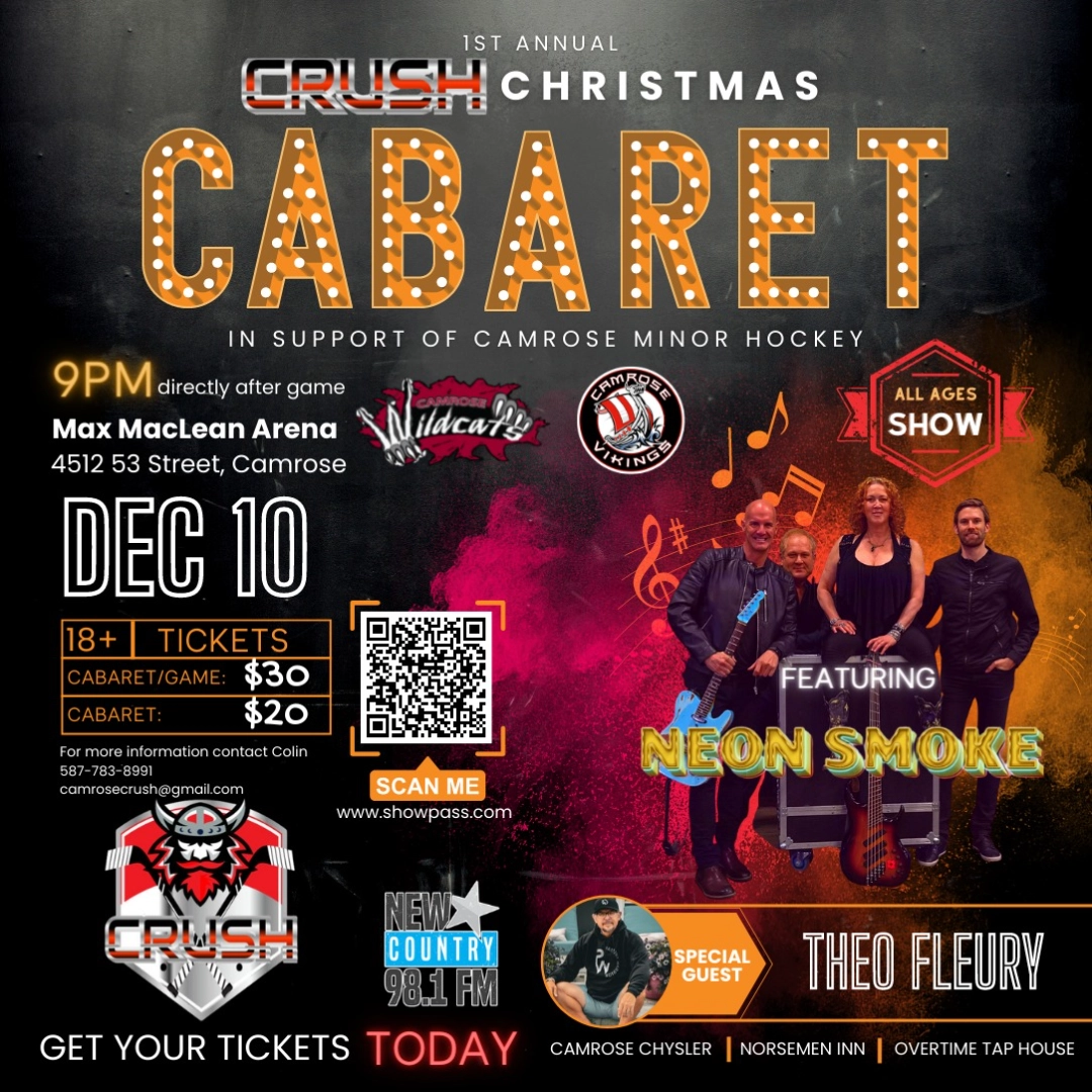 Event image for 1st Annual Camrose CRUSH Xmas Cabaret