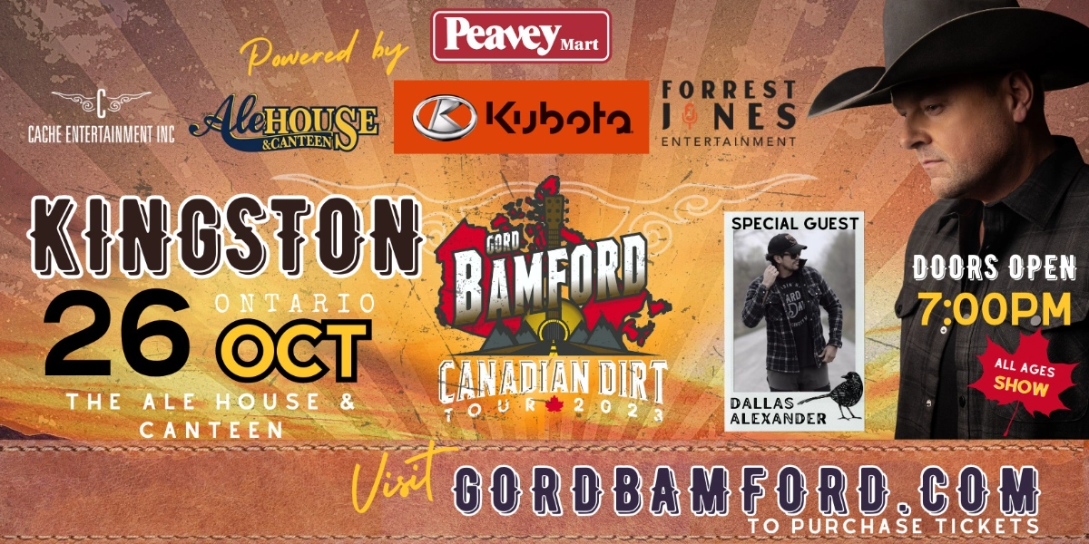 Event image for Gord Bamford Canadian Dirt Tour Pt 2 - Kingston, ON