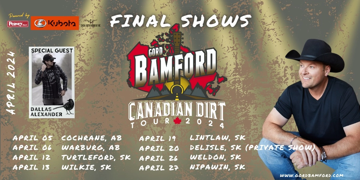 Event image for Gord Bamford Canadian Dirt Tour - Turtleford, SK