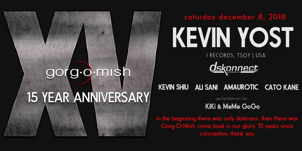 Event image for 15th Anniversary Party #atgorgomish